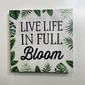 Nice Nature canvas quote